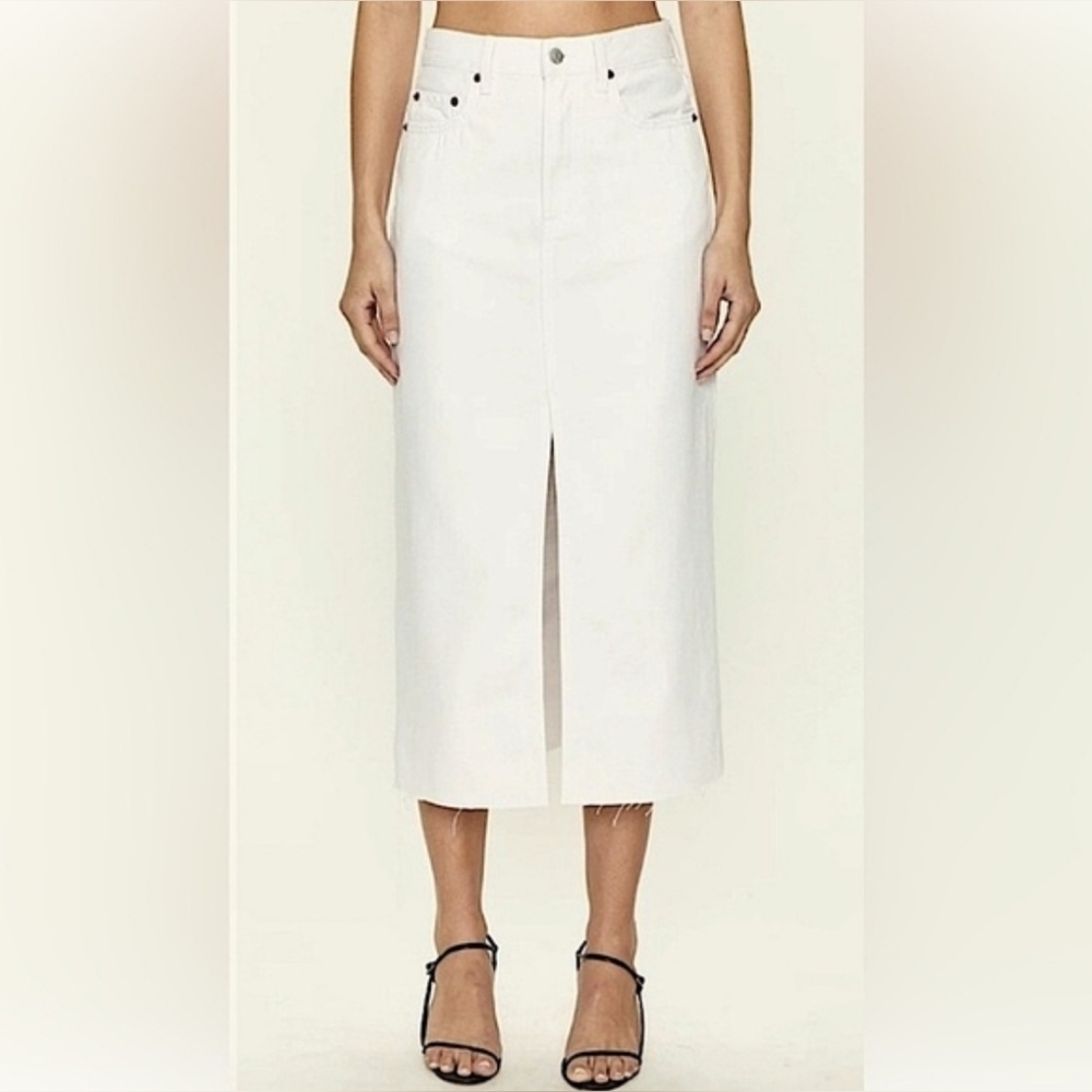 Oat New York Denim Jean Midi Skirt Size 6/28